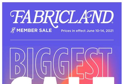 Fabricland (West) Flyer June 10 to 14