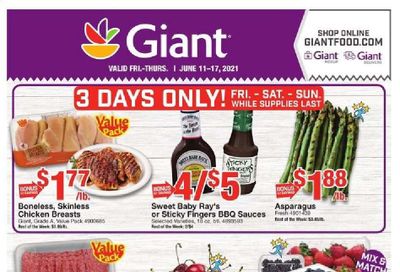 Giant Food (DE, MD, VA) Weekly Ad Flyer June 11 to June 17