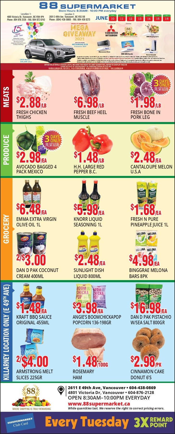 88 Supermarket Flyer June 10 to 16