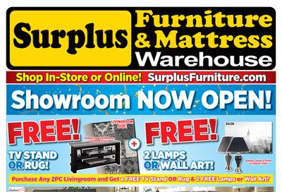 Surplus Furniture & Mattress Warehouse (Ottawa & Kingston) Flyer June 11 to July 11