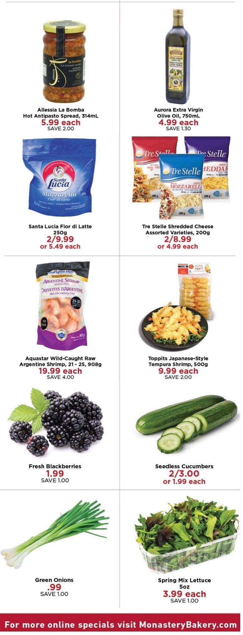 Monastery Bakery Flyer June 9 to 16