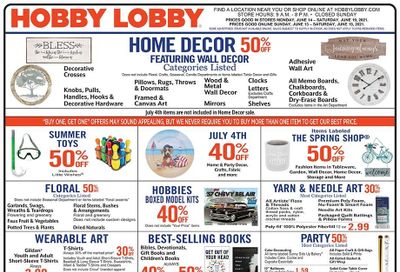 Hobby Lobby Weekly Ad Flyer June 13 to June 19