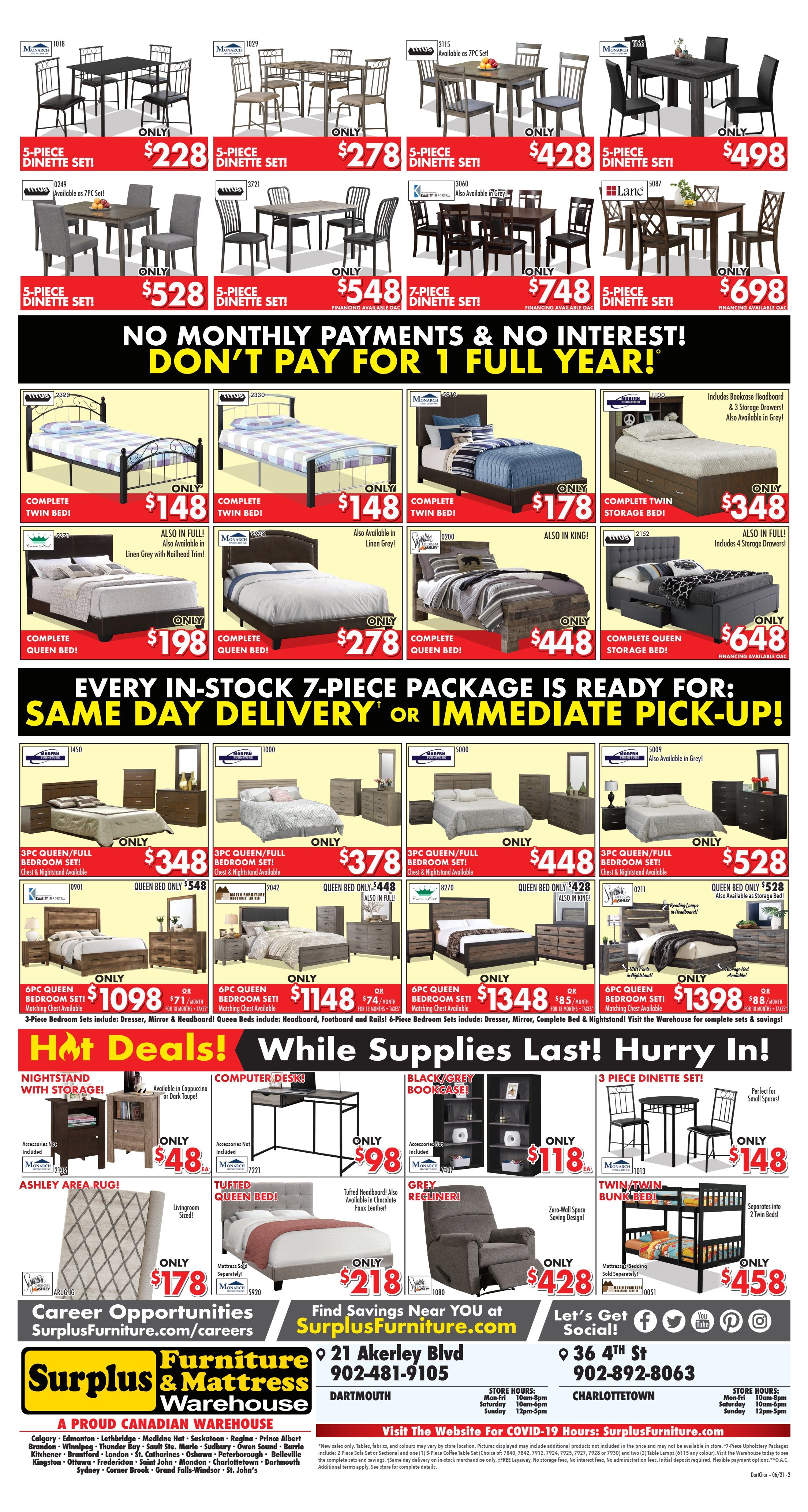 Surplus Furniture & Mattress Warehouse (Charlottetown) Flyer June 14 to 27