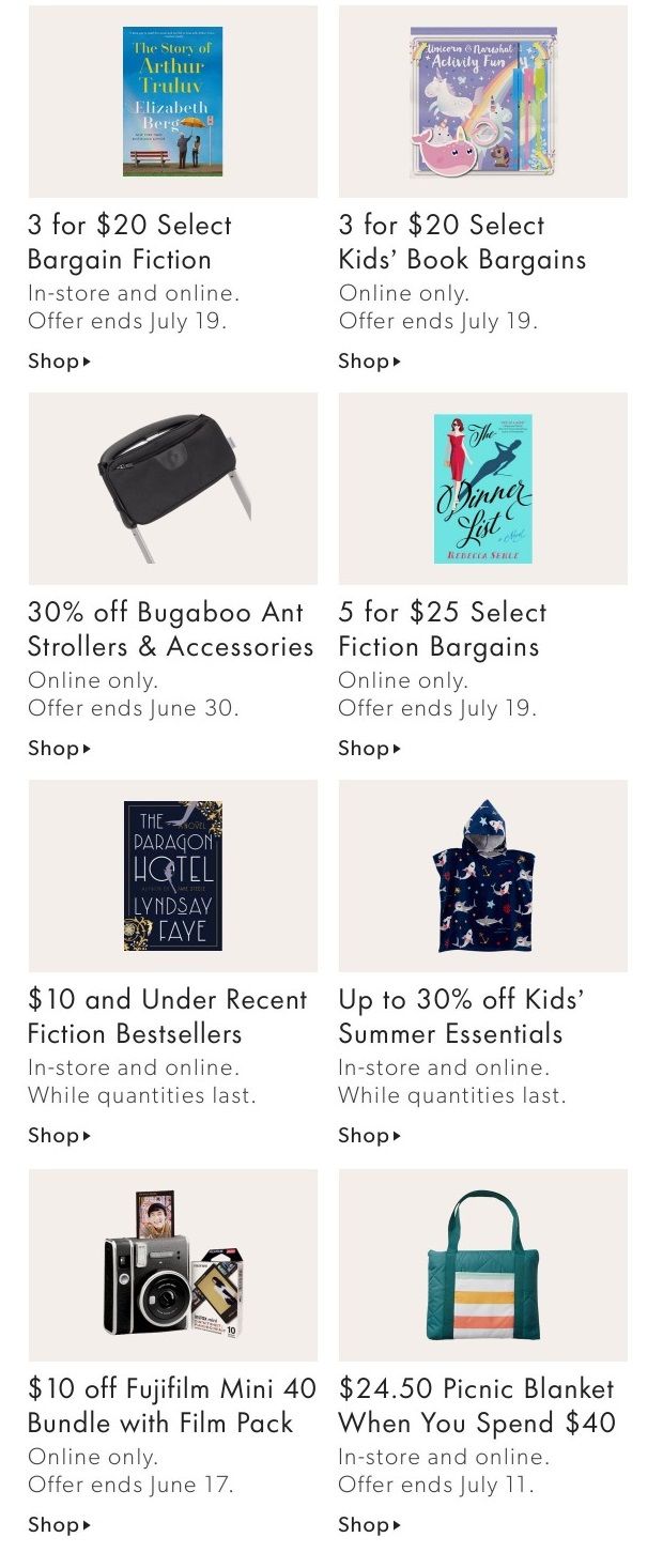 Chapters Indigo Online Deals of the Week June 14 to 20