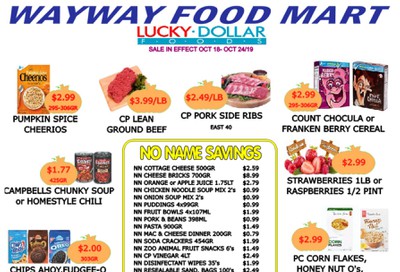 WayWay Food Mart Flyer October 18 to 24