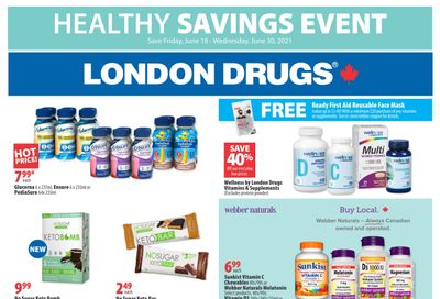 London Drugs Healthy Savings Event Flyer June 18 to 30