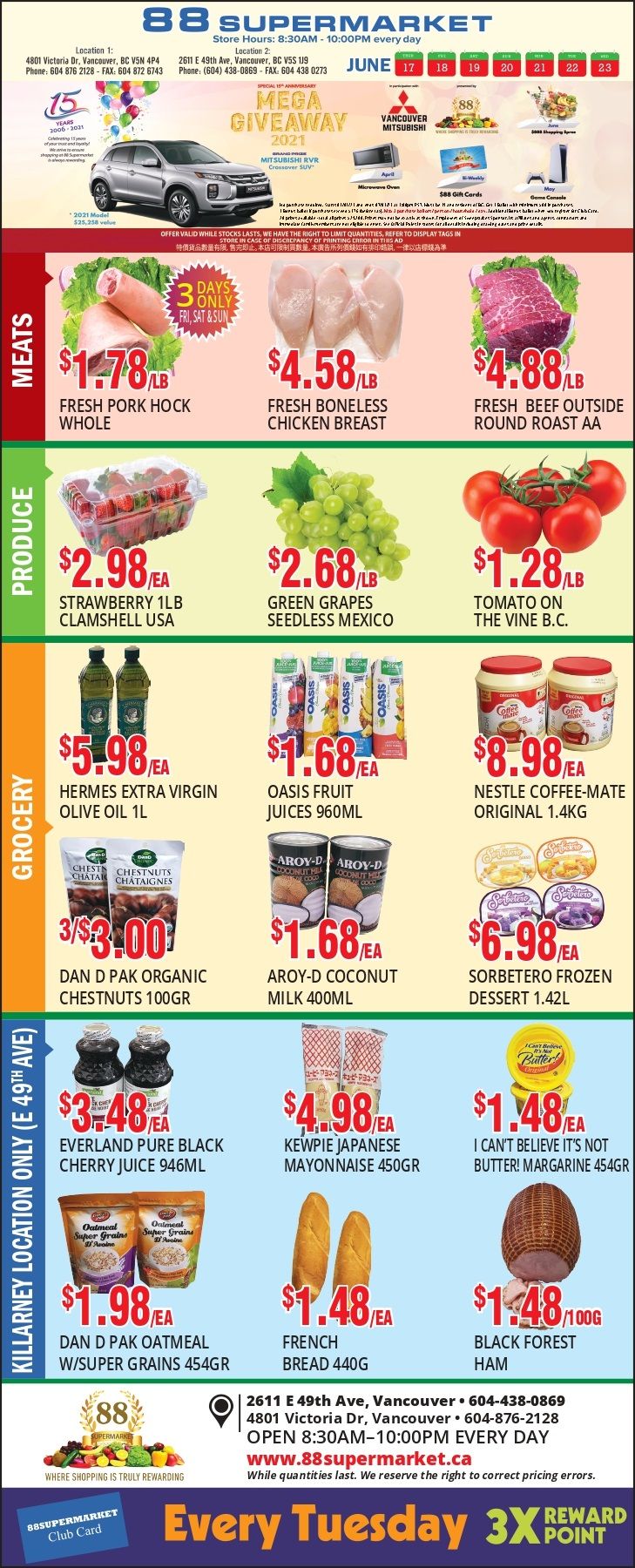 88 Supermarket Flyer June 17 to 23