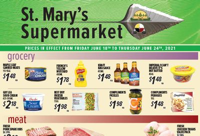 St. Mary's Supermarket Flyer June 18 to 24