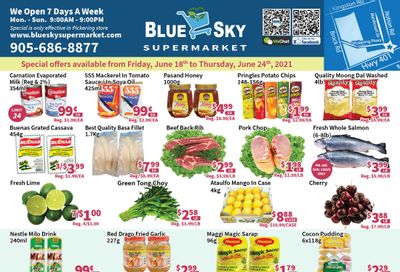 Blue Sky Supermarket (Pickering) Flyer June 18 to 24