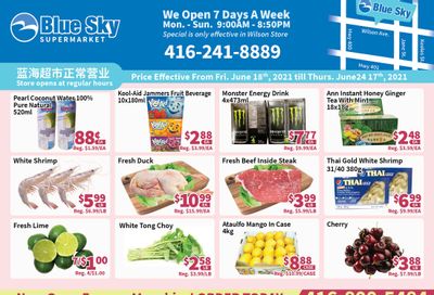 Blue Sky Supermarket (North York) Flyer June 18 to 24