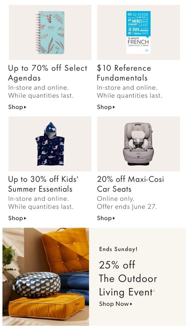 Chapters Indigo Online Deals of the Week June 21 to 27