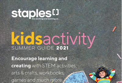 Staples Kids Activity Summer Guide June 23 to July 13