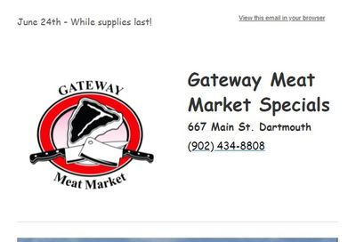 Gateway Meat Market Flyer June 24 to 30