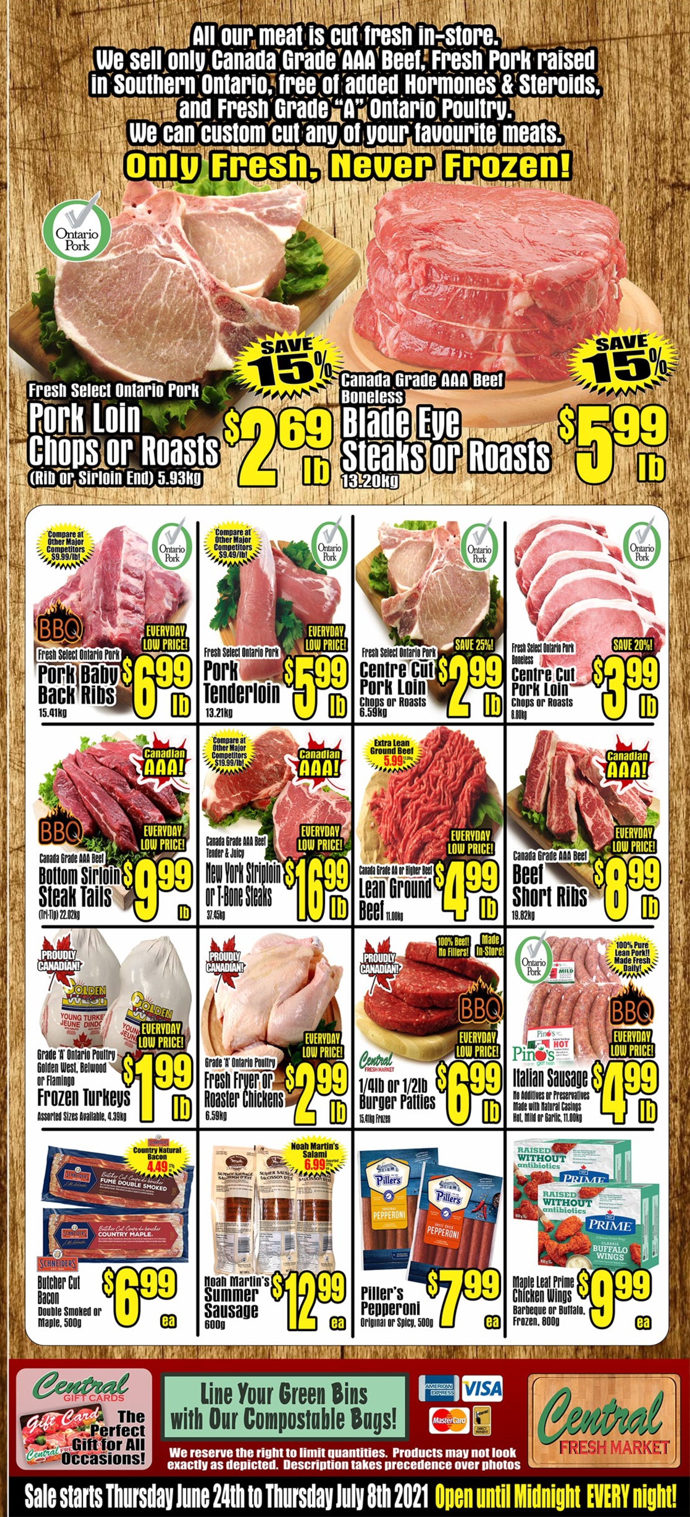 Central Fresh Market Flyer June 24 to July 8