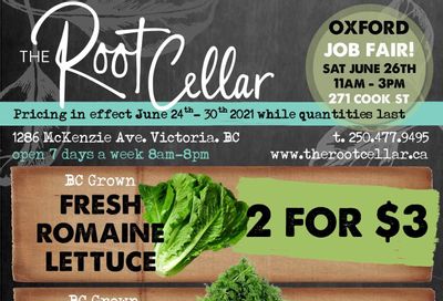 The Root Cellar Flyer June 24 to 30