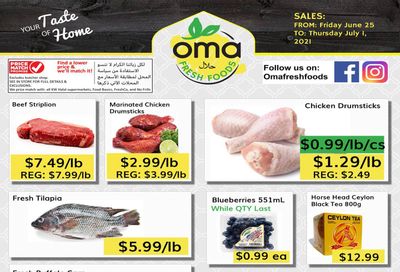 Oma Fresh Foods Flyer June 25 to July 1