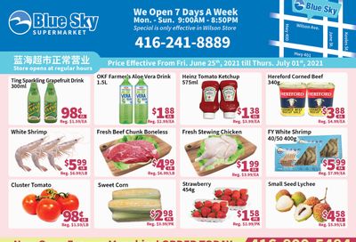 Blue Sky Supermarket (North York) Flyer June 25 to July 1