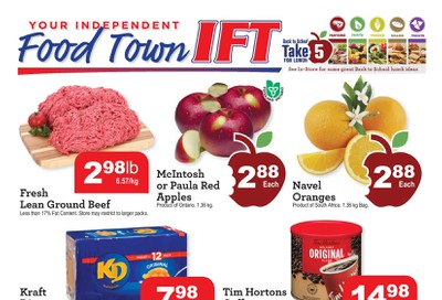 IFT Independent Food Town Flyer September 6 to 12