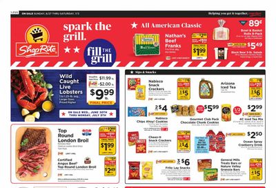 ShopRite (CT, DE, MD, NJ, NY, PA) Weekly Ad Flyer June 27 to July 3