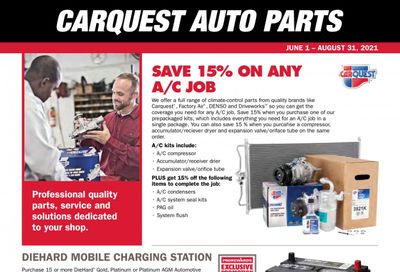 Carquest Weekly Ad Flyer June 1 to August 31