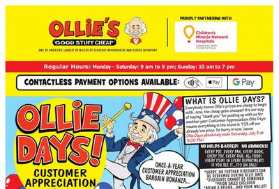 Ollie's Bargain Outlet Weekly Ad Flyer June 27 to July 3