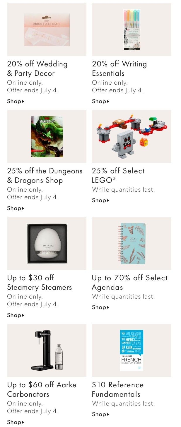 Chapters Indigo Online Deals of the Week June 28 to July 4