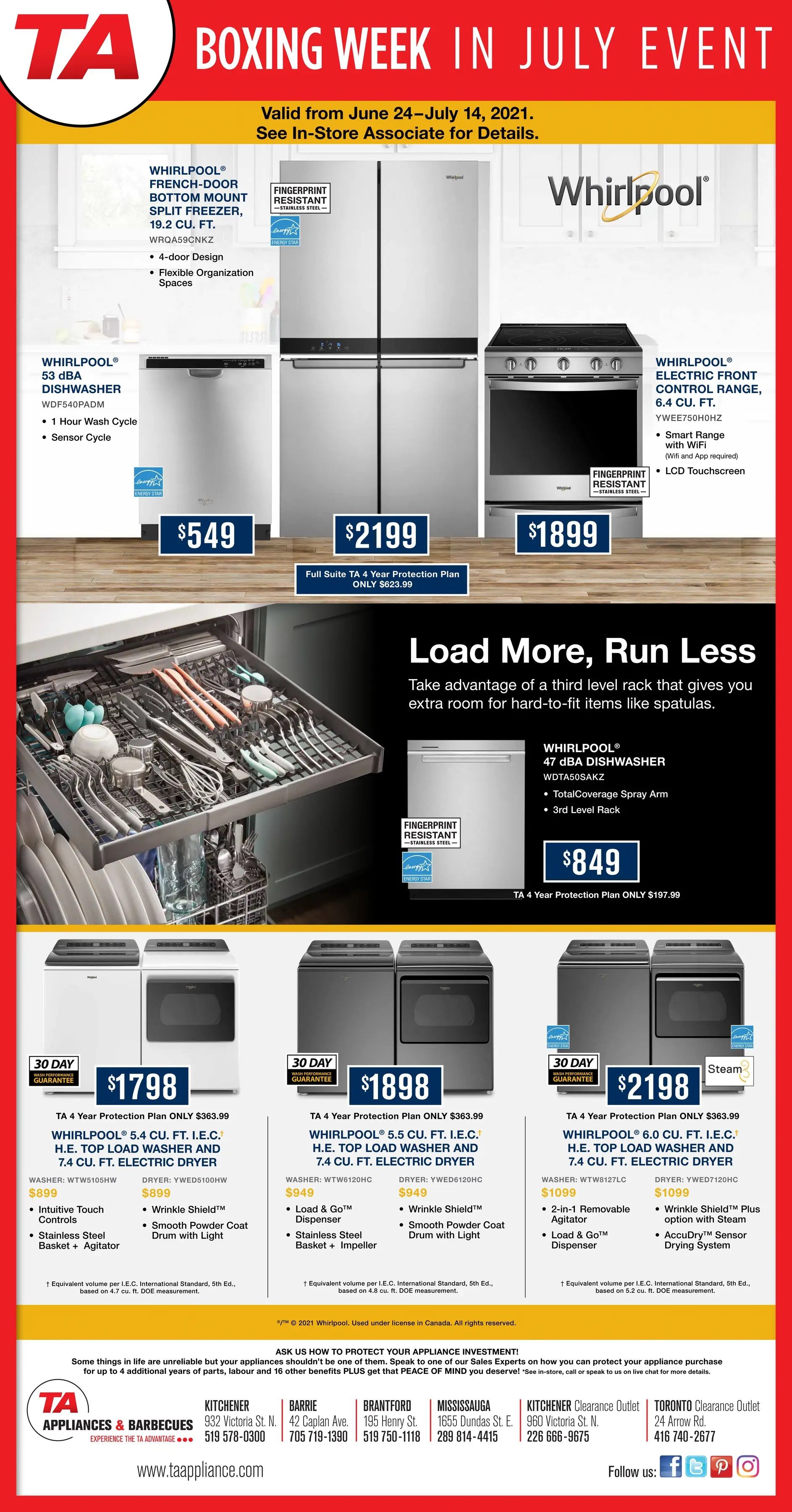 TA Appliances & Barbecues Flyer June 29 to July 15