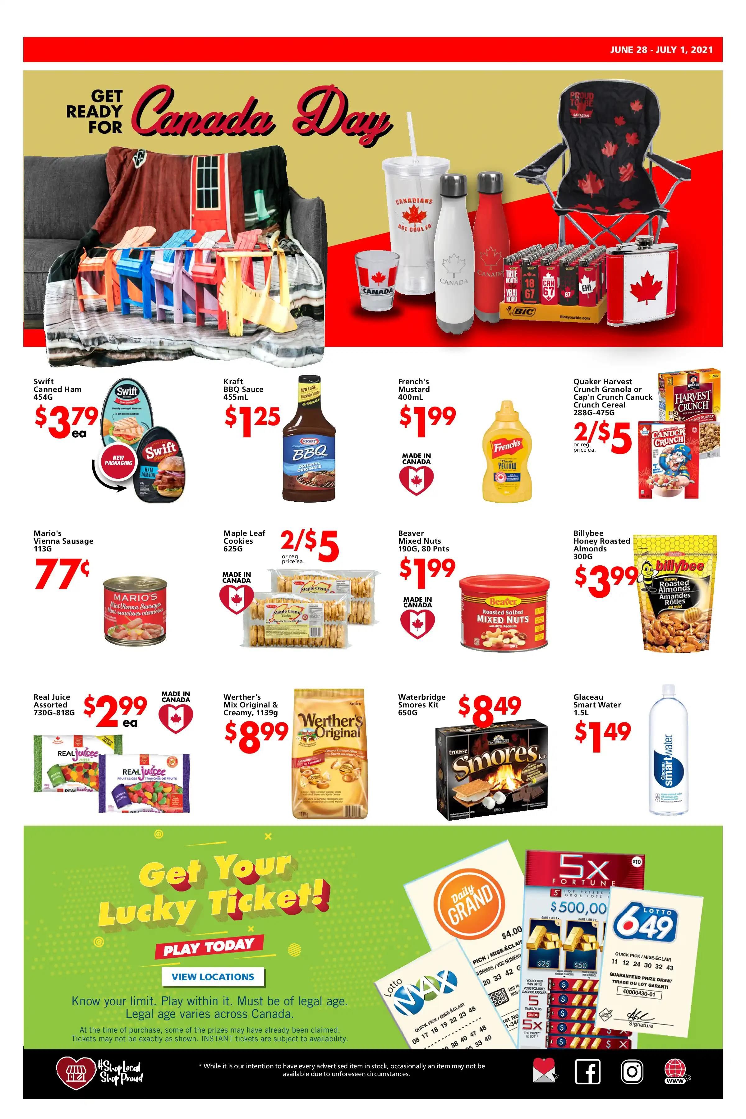 The Bargain Shop & Red Apple Stores Flyer June 28 to July 1