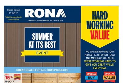 Rona (Atlantic) Flyer July 1 to 7