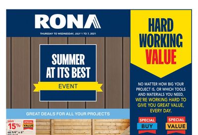 Rona (West) Flyer July 1 to 7