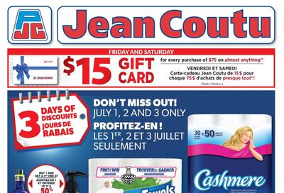 Jean Coutu (NB) Flyer July 2 to 8