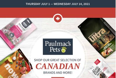 Paulmac's Pets Flyer July 1 to 14