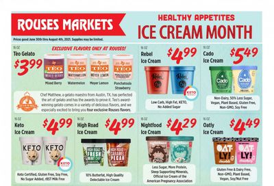 Rouses Markets (AL, LA, MS) Weekly Ad Flyer June 30 to August 4