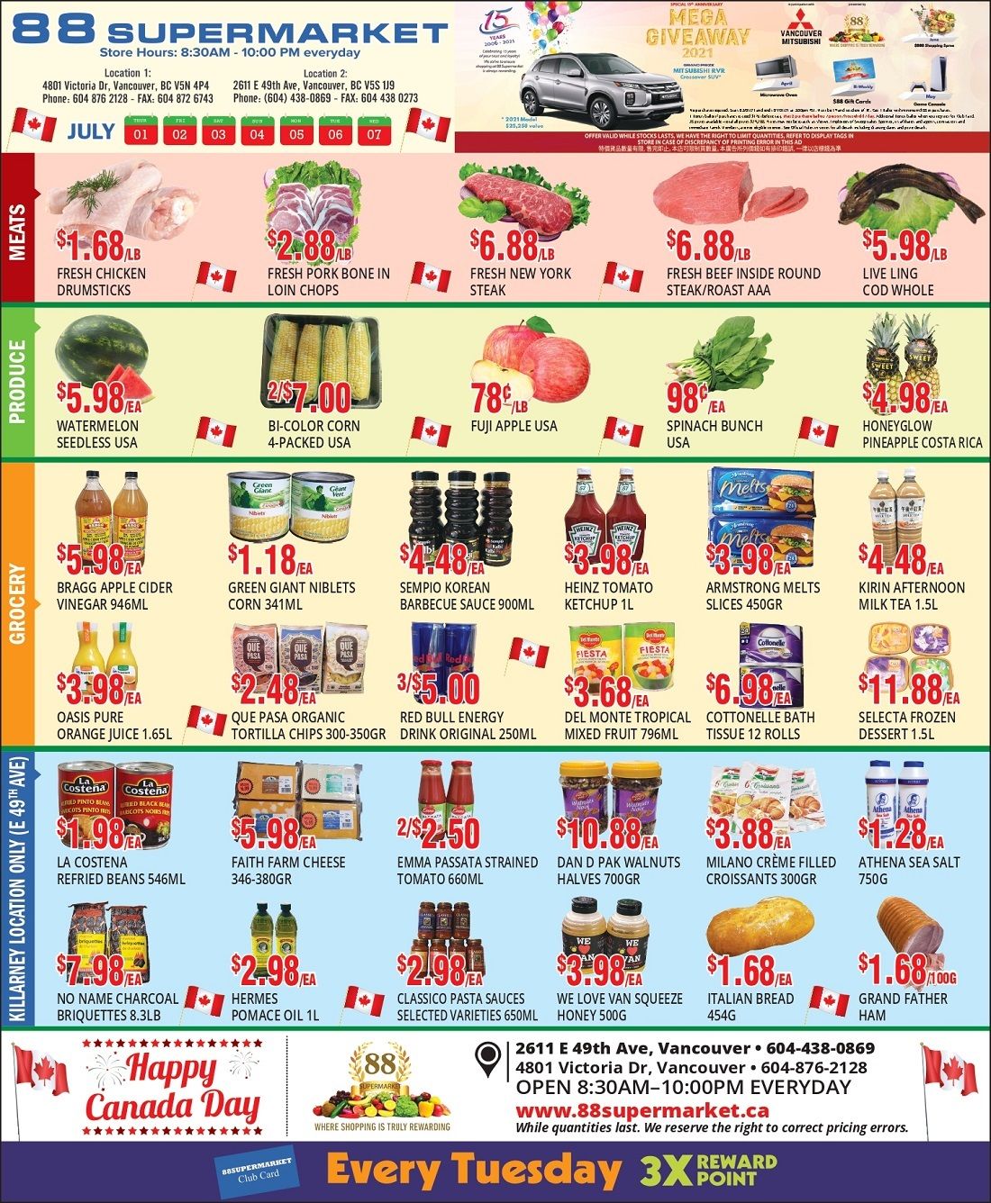 88 Supermarket Flyer July 1 to 7