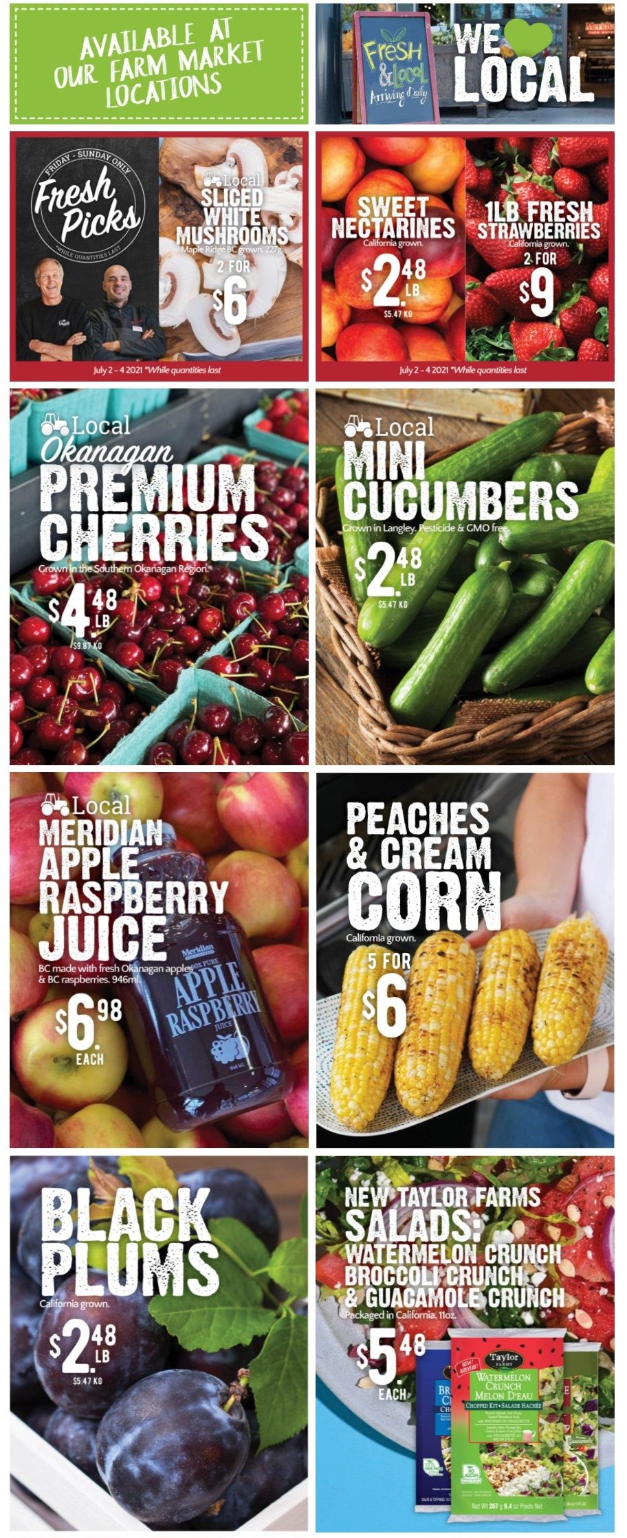 Meridian Farm Market Flyer July 1 to 7
