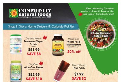 Community Natural Foods Flyer July 1 to 7
