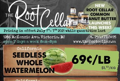 The Root Cellar Flyer July 1 to 7