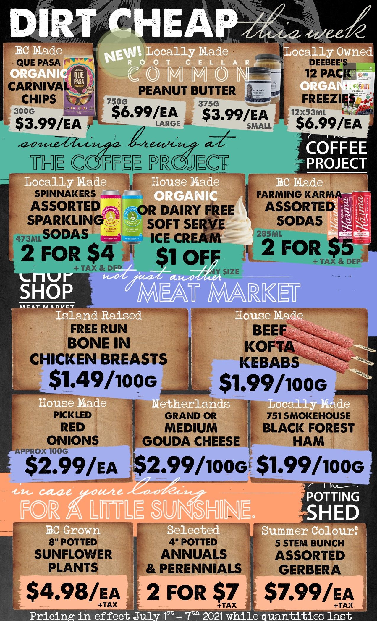 The Root Cellar Flyer July 1 to 7