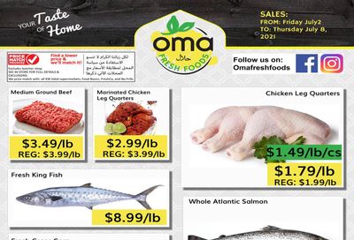 Oma Fresh Foods Flyer July 2 to 8