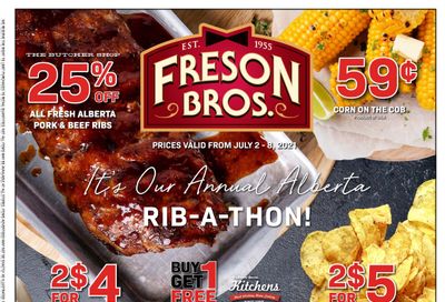 Freson Bros. Flyer July 2 to 8