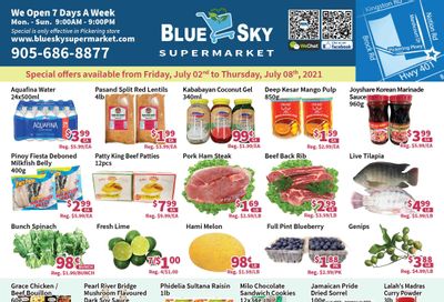 Blue Sky Supermarket (Pickering) Flyer July 2 to 8