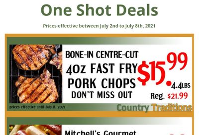 Country Traditions One-Shot Deals Flyer July 2 to 8