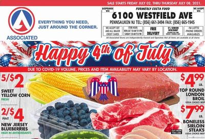 Associated Supermarkets (NY) Weekly Ad Flyer July 2 to July 8