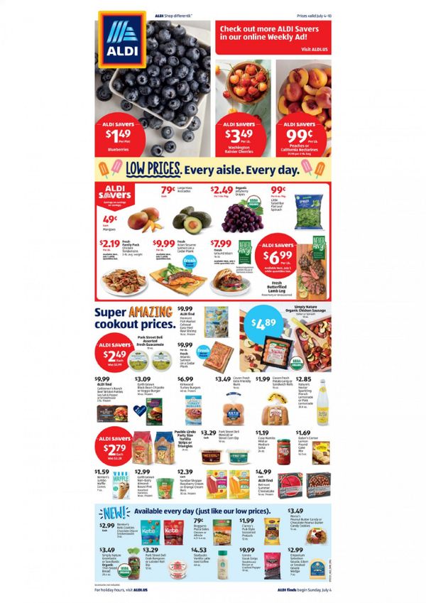 ALDI Weekly Ad Flyer July 4 to July 10