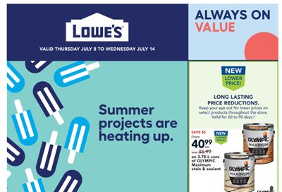 Lowe's Flyer July 8 to 14