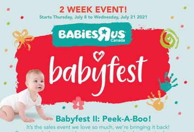 Babies R Us BabyFest Flyer July 8 to 21