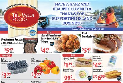 Tru Value Foods Flyer July 7 to 13