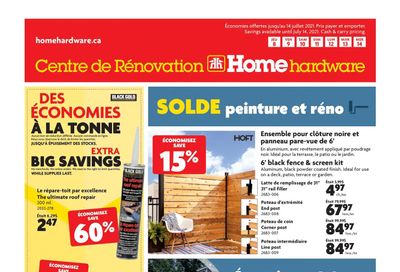 Home Hardware Building Centre (QC) Flyer July 8 to 14