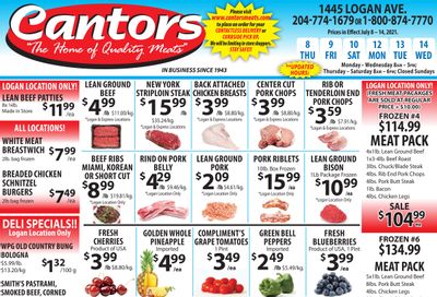 Cantor's Meats Flyer July 8 to 14