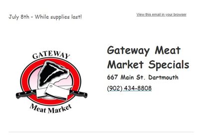 Gateway Meat Market Flyer July 8 to 14